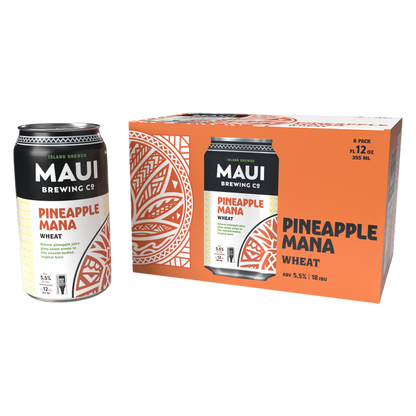 Maui Brewing Pineapple Mana Wheat 6pk 12oz Can 5.5% ABV