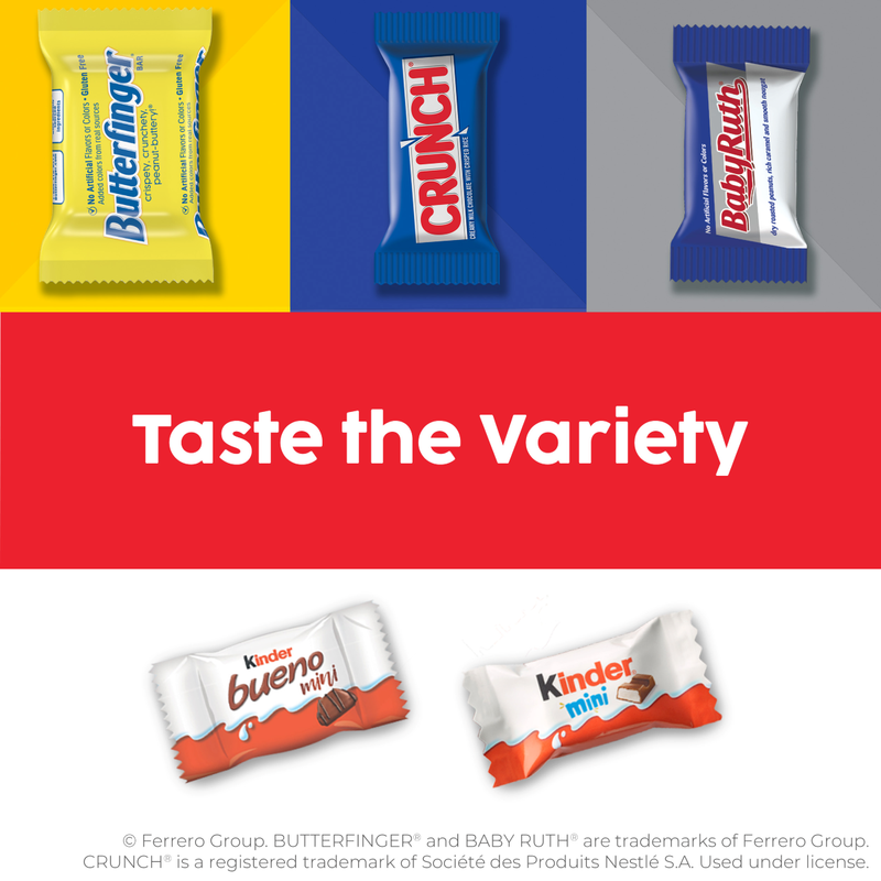 90 Pieces, Assorted Chocolate and Kinder Halloween Trick or Treat Bag