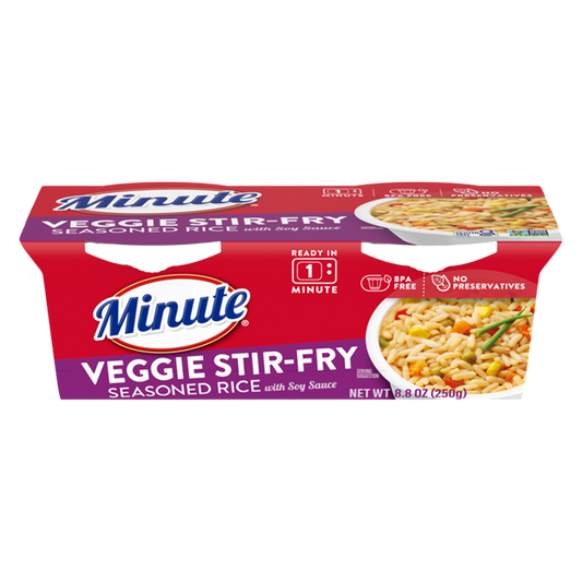 Minute Veggie Stir Fry Rice Cups with Soy Sauce 2ct