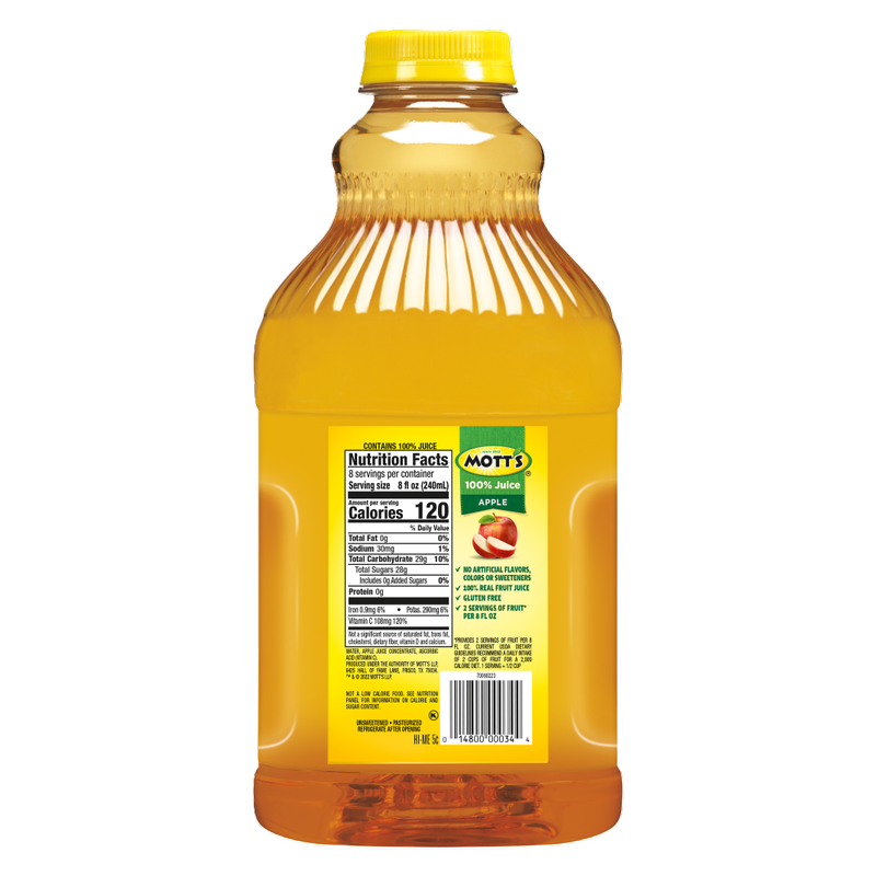 Mott's 100% Apple Juice 64oz Btl