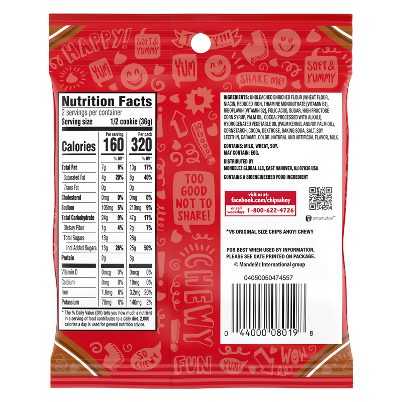 Chips Ahoy! Chewy Chocolate Brownie, 2.5oz