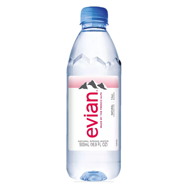 Evian Natural Spring Water 6pk 16.9oz Btl