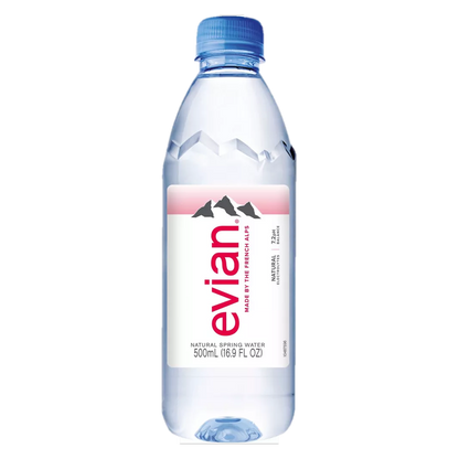 Evian Natural Spring Water 6pk 16.9oz Btl