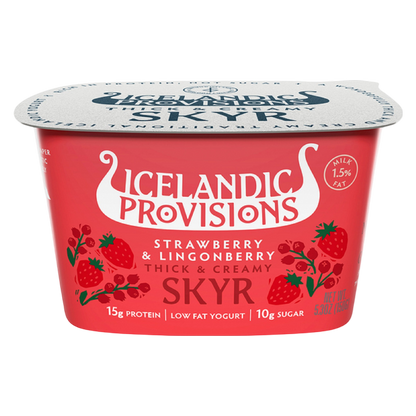 Icelandic Provisions Strawberry Lingonberry Skyr Yogurt - 5.3oz