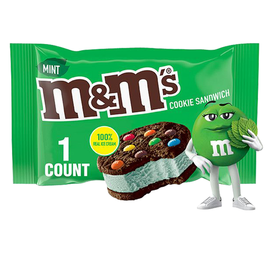 M&M's Mint Ice Cream Cookie Sandwich 1ct