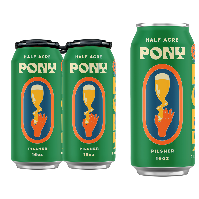 Half Acre Pony Pilsner 4pk 16oz Can