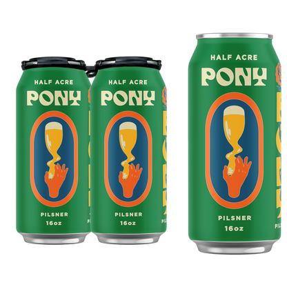 Half Acre Pony Pilsner 4pk 16oz Can