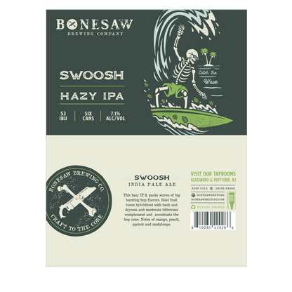 Bonesaw Swoosh Hazy IPA 6pk 12oz Can