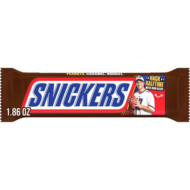SNICKERS Chocolate Candy Bar, Full Size 1.86 oz, Chocolate Snacks
