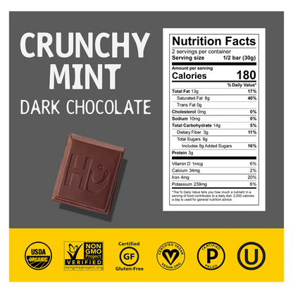 Hu Crunchy Mint Chocolate Bar 2.1oz