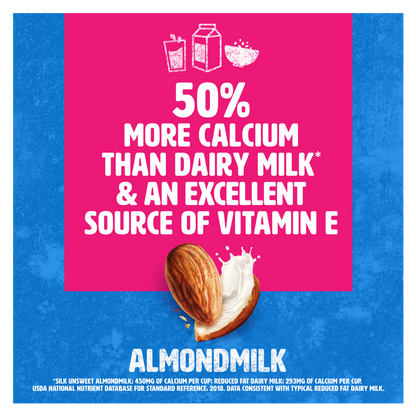 Silk Unsweetened Almond Milk 1/2 Gallon