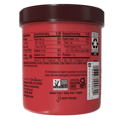 Talenti Dairy Free Sorbetto Roman Raspberry Pint