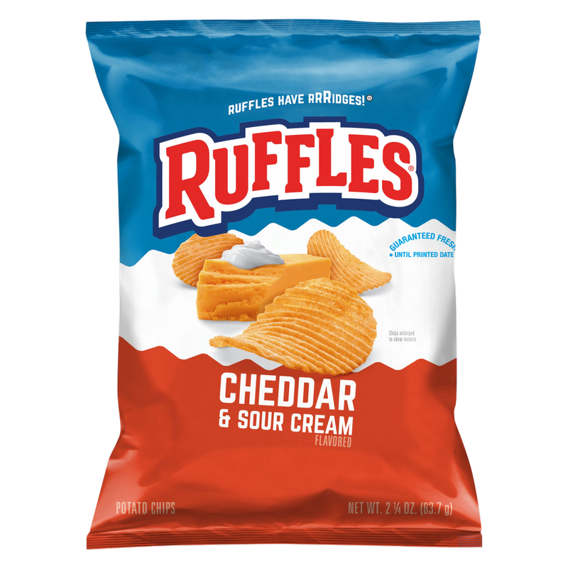 Ruffles Cheddar & Sour Cream, 2.25oz