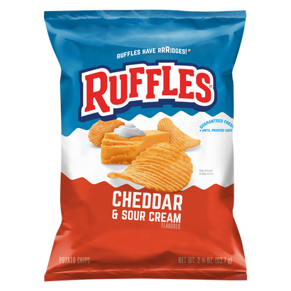 Ruffles Cheddar & Sour Cream, 2.25oz