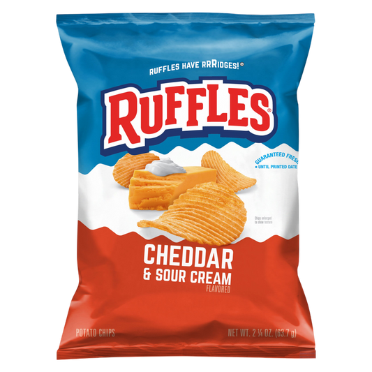 Ruffles Cheddar & Sour Cream, 2.25oz