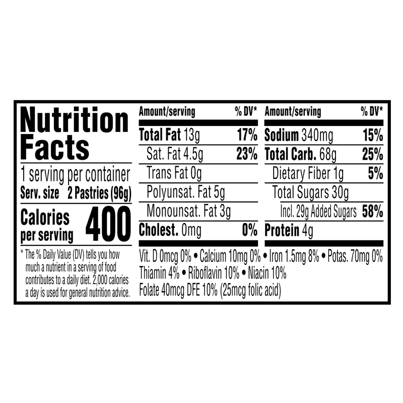 Pop-Tarts Frosted Brown Sugar Cinnamon Toaster Pastries 2ct