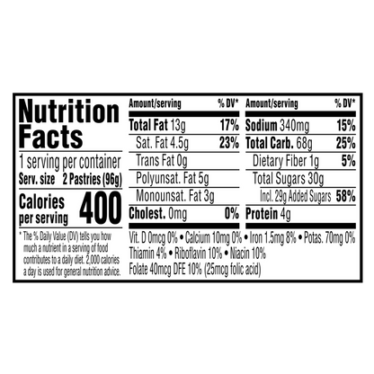 Pop-Tarts Frosted Brown Sugar Cinnamon Toaster Pastries 6 CT