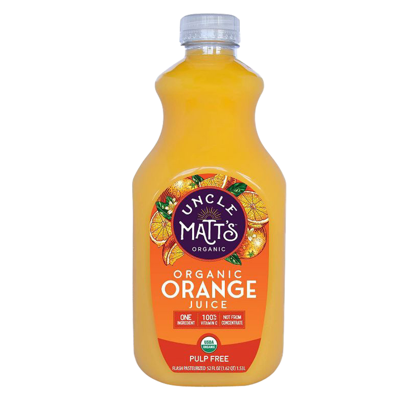 Uncle Matt's Pulp Free Orange Juice 52oz Btl
