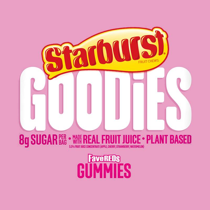 Starburst Goodies Gummies Favered, 1.8oz