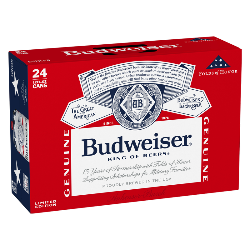 Budweiser 24pk 12oz Can 5.0% ABV