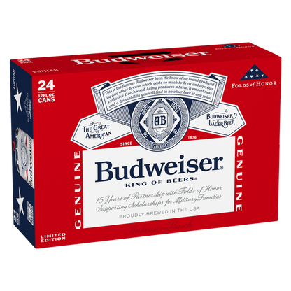 Budweiser 24pk 12oz Can 5.0% ABV