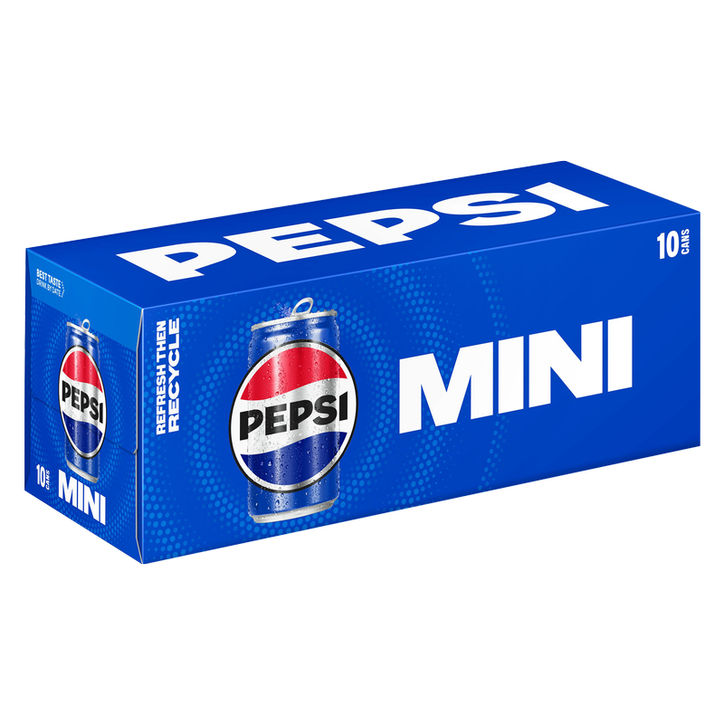 Pepsi 10pk 7.5oz Mini Can