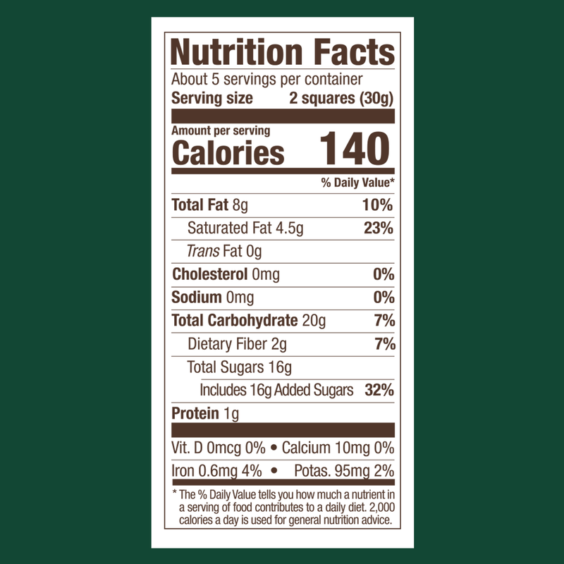 Ghirardelli Dark Chocolate Squares With Mint Filling