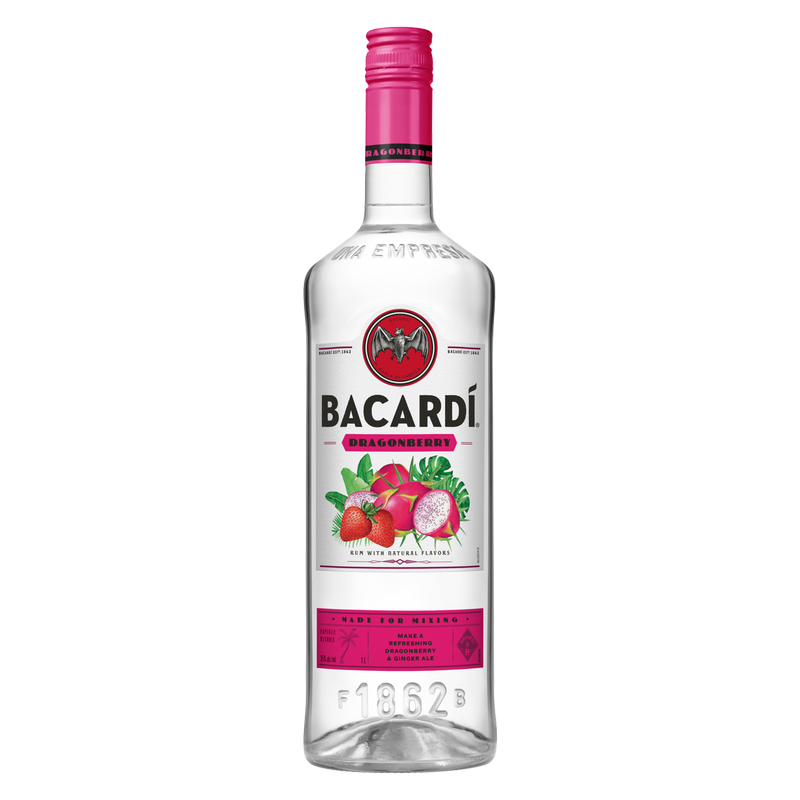 Bacardi Dragonberry Rum 1L (70 Proof)