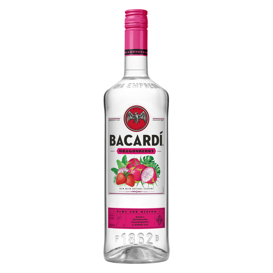 Bacardi Dragonberry Rum 1L (70 Proof)