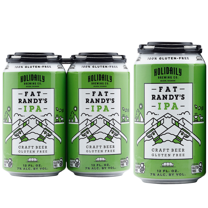 Holidaily Brewing Co. Fat Randy's IPA Gluten Free 4pk 12oz