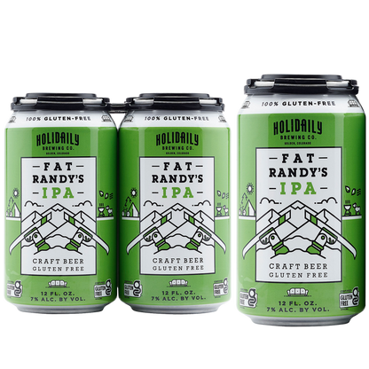 Holidaily Brewing Co. Fat Randy's IPA Gluten Free 4pk 12oz