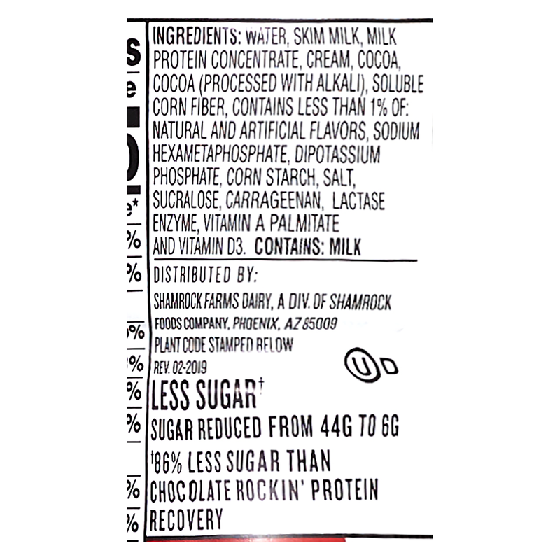 Shamrock Farms Rockin' Protein Builder Chocolate 12oz