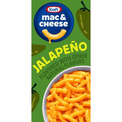 Kraft Jalapeño Flavored Macaroni and Cheese Dinner, 7.25 oz Box