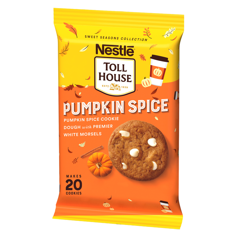 Nestle Toll House Pumpkin Spice Cookie Dough - 20ct/14oz
