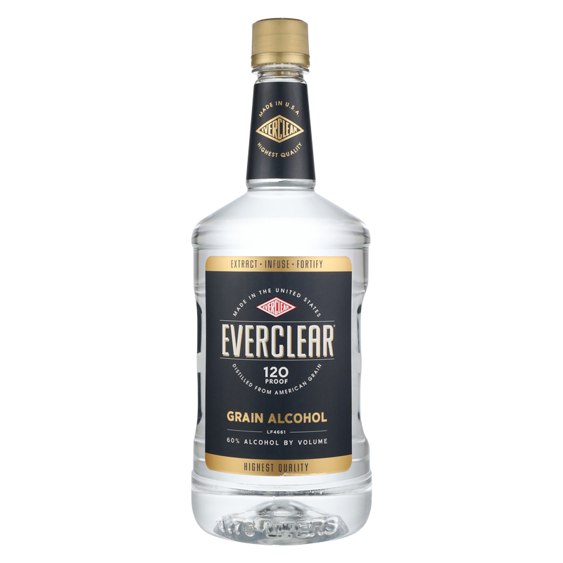 Everclear 120 Grain Alcohol 1.75L (120 Proof)