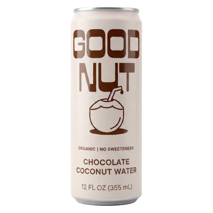 Good Nut Premium Organic Chocolate Coconut Water 11.8oz Can, 24 pack