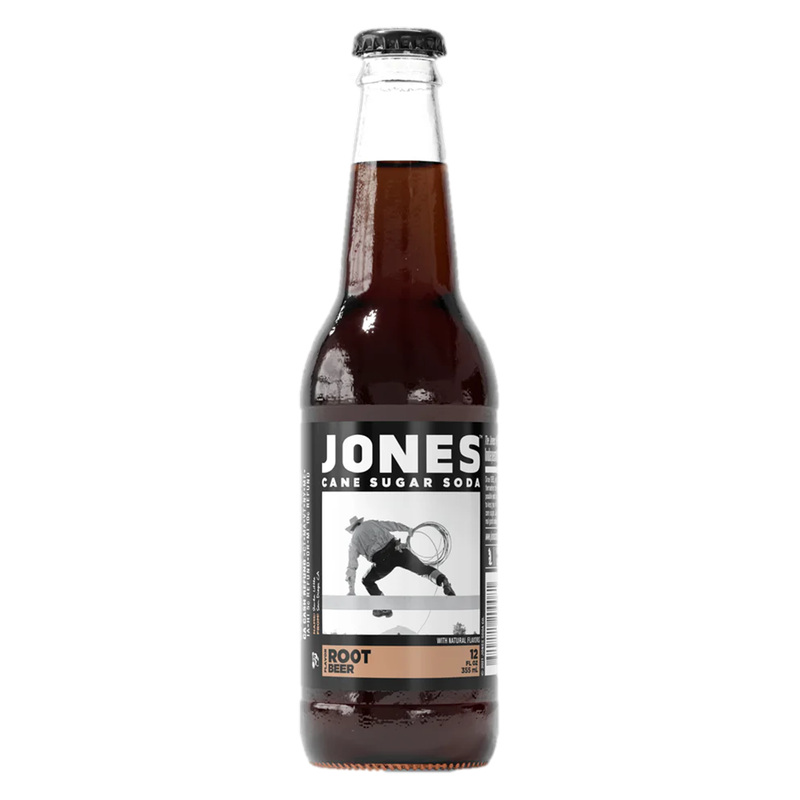 Jones Root Beer 12oz Glass Bottle
