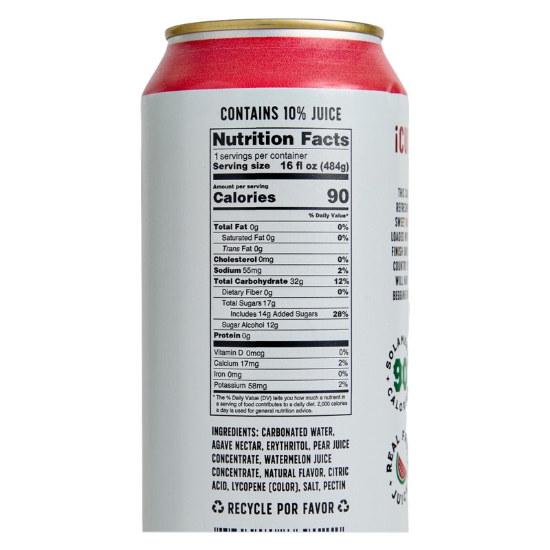 Thirsty Vaquero Sandia Salvaje Sparkling Water 4pk 16oz Can