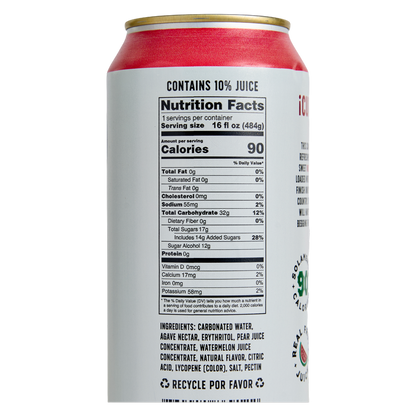 Thirsty Vaquero Sandia Salvaje Sparkling Water 4pk 16oz Can