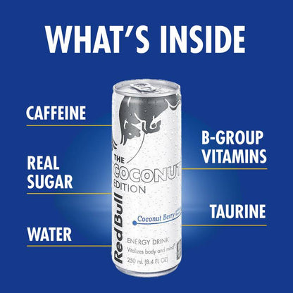 Red Bull Energy Drink Coconut Edition Coconut Berry 8.4oz Can