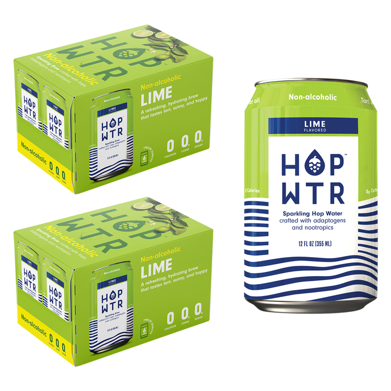 HOP WTR Lime 12pk 12oz Can