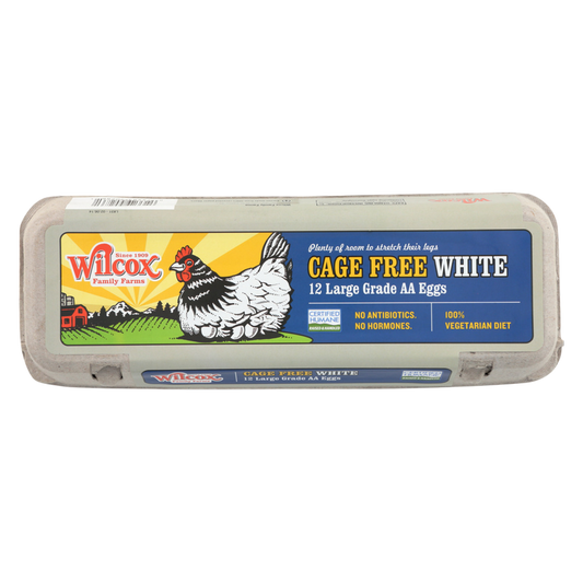 Wilcox Farms Cage Free Large White Eggs -12ct