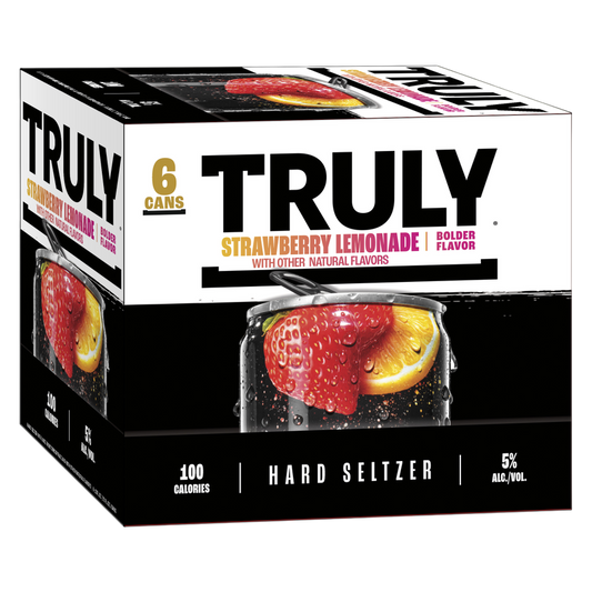 TRULY Strawberry Lemonade Hard Seltzer 6pk 12oz Can 5.0% ABV