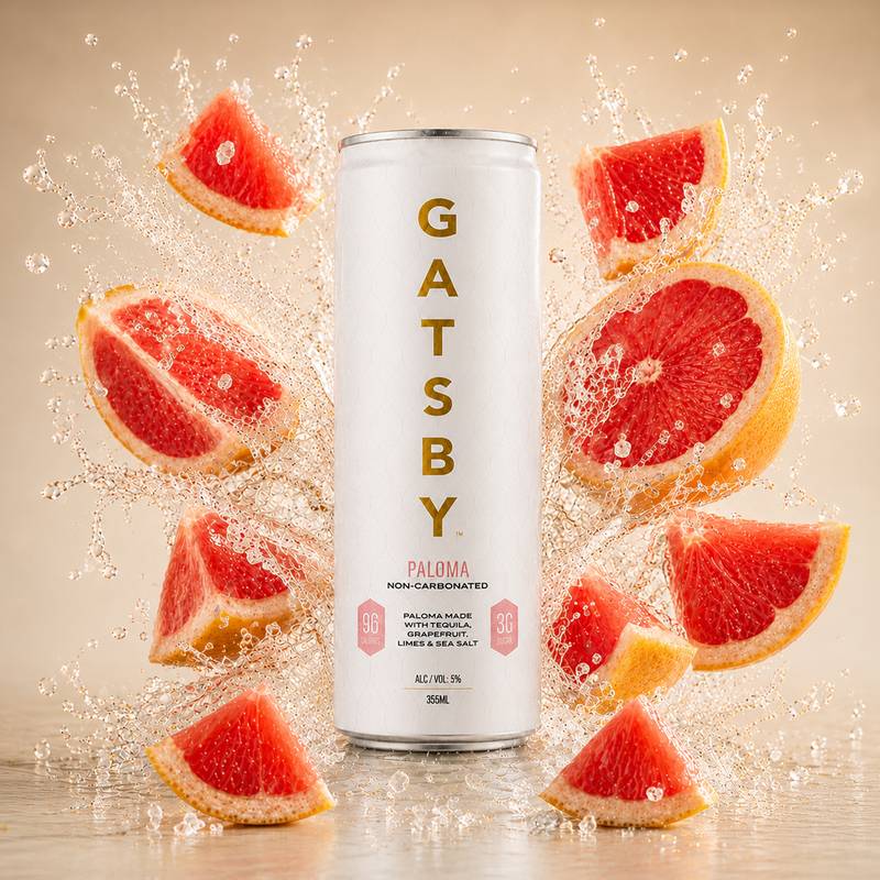 Gatsby Paloma Tequila Cocktail 4pk 12oz Can 5% ABV