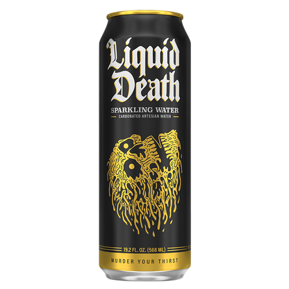 Liquid Death Sparkling Water 8pk 19.2 oz King Size Can