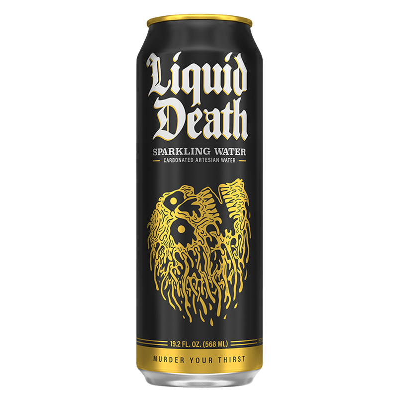 Liquid Death Sparkling Water 8pk 19.2 oz King Size Can