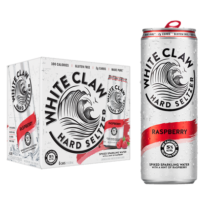 White Claw Raspberry 6pk 12oz Can 5.0% ABV