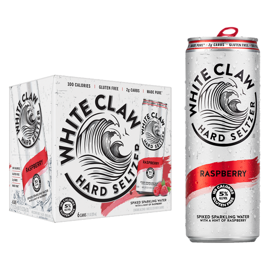 White Claw Raspberry 6pk 12oz Can 5.0% ABV