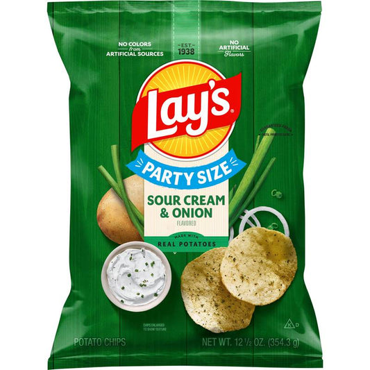 Lay's Sour Cream & Onion Potato Chips 12.5oz