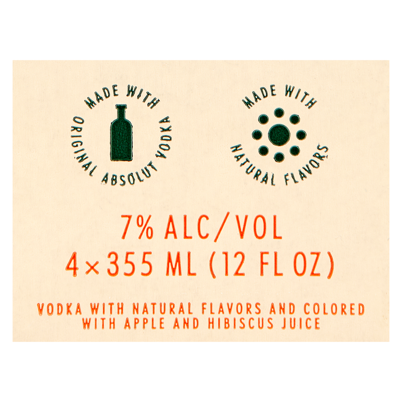 Absolut Mango Mule 4pk 12oz Can 7.0% ABV